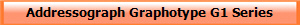 Addressograph Graphotype G1 Series